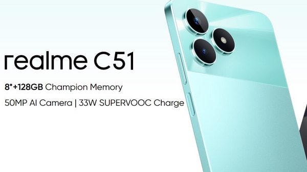 Realme C51, a budget-friendly smartphone launched in India. Check price, specs